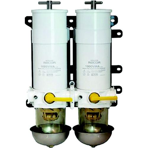 Racor 751000Vma10 Turbine Series Dual Fuel Filter W/ Rotary Valve, 10 Microns - 751000Vma10 - 62-751000Vma10F1