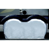 Adco Diamond Plated Steel Vinyl (Silver) Tyre Gard, Multi Axle Double - 3722 - 104-3722F1