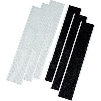 Ap Products 006204 Hook & Loop Strips, 3 Black & 3 White Per Pack - 006-204 - 112-006204F1