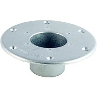 Round Flush Mount Base Only, Chrome - 013-1112 - 112-0131112F1