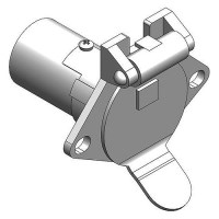 Blue Ox Bx88414 4 Pin Connector, Baseplate Socket, Metal - Bx88414 - 123-Bx88414F1