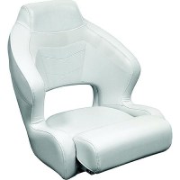 Wise 3338784 Baja Xl Bucket Seat W/ Flip Up Bolster, Brite White - 3338-784 - 144-3338784F1