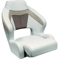 Wise Bm33381066 Premier Pontoon Xl Bucket Seat W/ Flip Up Bolster, Stone/Mocha Java/Khaki - Bm3338-1066 - 144-Bm33381066F1