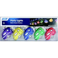 Camco Retro Travel Trailer 42655 Party Lights (Includes 10 Lights, Connector, 2 Spare Bulbs And Fuse) - 42655 - 17-42655F1