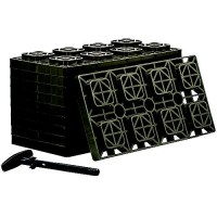 Camco 44525 Fasten 4 X 2 Leveling Blocks, Brown, 10/Pk - 44525 - 17-44525F1