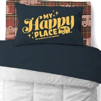 Camco 53120 Bed Sheets, Bunk, Camco Xxx Bed Sheets, King, Red Plaid/Navy - 53120 - 17-53120F1