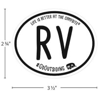 Camco 53252 Decorative Decal/Sticker, Rv Destination - 53252 - 17-53252F1
