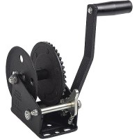 Fulton 142026 Single Speed 900 Lb Max Load Trailer Winch, Glossy Black - 142026 - 220-142026F1