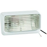 Bargman #78 12V Porch/Utility Light, White W/Clear Lens, Bulk Pack - 30-78-515 - 220-3078515F1