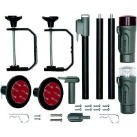 Attwood 141967 All-Craft Battery Operated Led Portable Nav Light Kit W/Threaded Pole, Marine Gray - 14196-7 - 23-141967F1