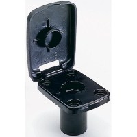 Attwood Rod Holder Flush Mount Black - 1140470 - 23-50227F1