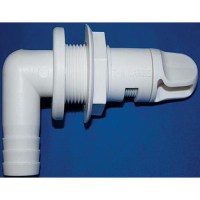 T-H Marine Ahv92Dp Aerator Spray Head 90° Fixed Flange W/Shut Off, 3/4