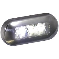 T-H Marine Led Oblong Courtesy Light With Stainless Steel Bezel - Led51825Dp - 232-Led51825Dpf1