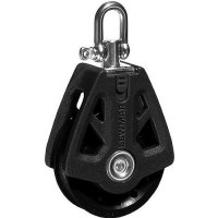 Lewmar 60Mm Synchro Block, Single Black, 5/16