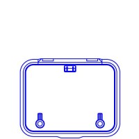 Lewmar Ocean Hatch, Size 50 Flat Base - 39650050 - 239-39650050F1