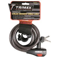 Trimax Tkc126 Quadra-Braid 6 X 12Mm Keyed Cable Lock - Tkc126 - 255-Tkc126F1