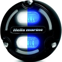 Hella 016147001 Apelo A2 Underwater Light, Aluminum Housing, Charcoal Lens, White/Blue Leds - 16147001 - 265-016147001F1