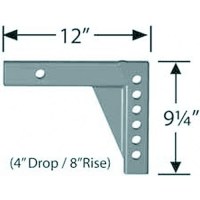 Hi-Lo Adj Shank 4Indrop8Inrise 105B-L12 Rvx - 90-02-4200 - 286-90024200F1