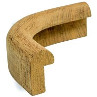 Whitecap 60837 Teak Edge Molding, Outside Corner - 60837 - 299-60837F1