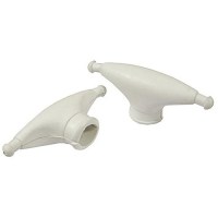 Taylor Rubber Spreader Boots - White (Sold In Pairs) - 960025 - 32-960025F1