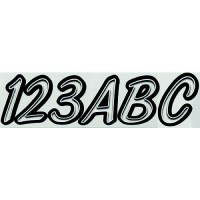 Hardline Series 400 Registration Kit, Smooth Cursive Font With Left To Right Color Gradation (Includes 4 Sets Of 3