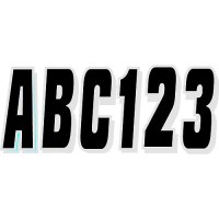 Hardline Series 320 Registration Kit, Solid Color Block Font With Drop Shadow (Includes 4 Sets Of 3