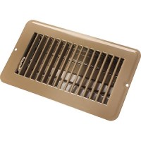 Jr Products Metal Floor Registers, Brown Dampered - 02-28975 - 342-0228975F1