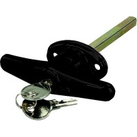 Jr Products 10985 Black Locking T-Handle For Truck Caps, Bed Covers & Tool Boxes - 10985 - 342-10985F1