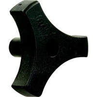 Jr Products Tri-Lug Window Knob, Black - 20175 - 342-20175F1