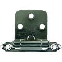 Jr Products Self-Closing Flush Mount Hinge, Satin Nickel - 70575 - 342-70575F1