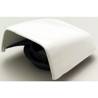 Beckson C7 Snap On Clam Vent With Hose Adapter, White 5-1/2