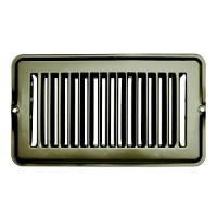 Rv Designer H872 Metal Floor Register, Undampered, Tan - H872 - 350-H872F1