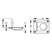 Lift Handle Lg. Stainless - 221810-1 - 354-2218101F1