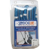 Sea Dog 302106006Bk1 Premium Double Braided Nylon Fender Line, 1/4