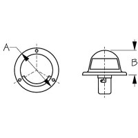 Seadog 400130 Stern Light | 12 Point Light Arc | #4 Fastener | Stamped 304 Stainless - 400130-1 - 354-4001301F1