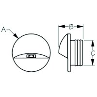 Seadog 4014121 Led Alcor Courtesy Light, White - 401412-1 - 354-4014121F1