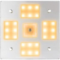 Sea-Dog 4018403 Led Square Mirror Light With Dimmer - 401840-3 - 354-4018403F1