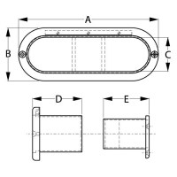 Sea-Dog 5205251 Scupper Valve, White - 520525-1 - 354-5205251F1