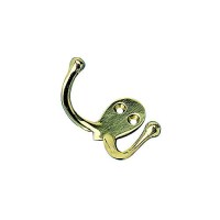 Sea-Dog 671515 Double Coat Hook - Brass - 671515-1 - 354-6715151F1