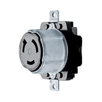 Hubbell Heat Resistant Thermoset Base Single 50A Receptacle - Hbl63Cm70 - 36-Hbl63Cm70F1