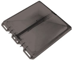 Heng'S J7291Rsmc Ez Mount Style Replacement Lid, Smoke - J7291Rsm-C - 634-J7291Rsmcf1