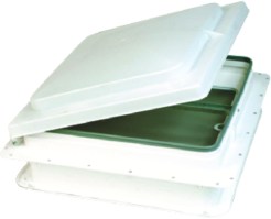 Heng'S V071101C1G1 Standard Mount Plastic Base Vent, White Base / White Lid, Manual - V071101-C1G1 - 634-V071101C1G1F1