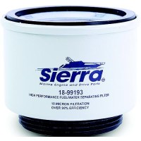 Sierra 99193 Repalcement Racor Spin-On Fuel Water Separator Filter For Above Deck Use, 10 Micron - 18-99193 - 47-99193F1