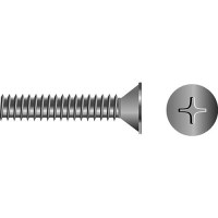 Phillips Machine Screw - Flat Head, 8-32 X 3