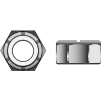 Seachoice Stainless Steel Nylon Insert Locknut, 1/4