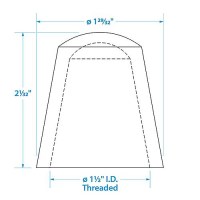 Seachoice Replacement Globe All-Round Stern Light, Anti-Glare Globe - 8521 - 50-08521F1