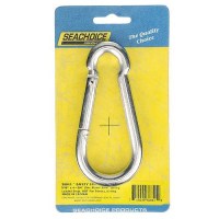 Seachoice Zinc Plated Steel Safety Spring Hook 7/16