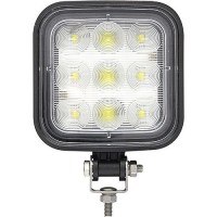 Seachoice 51661 Led Flood Beam Square/Wide Angle Work Light, 12/24V, Black Housing, 9 Leds - Tll71Fbsch - 50-51661F1