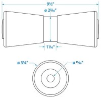 Heavy Duty Keel Roller10 -5/8 Id(Bulk - 50-56090 - 50-56090F1