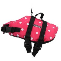 Seachoice 86370 Dog Life Vest - Pink Polka Dot, Xs - Dv-Xs-86370 - 50-86370F1